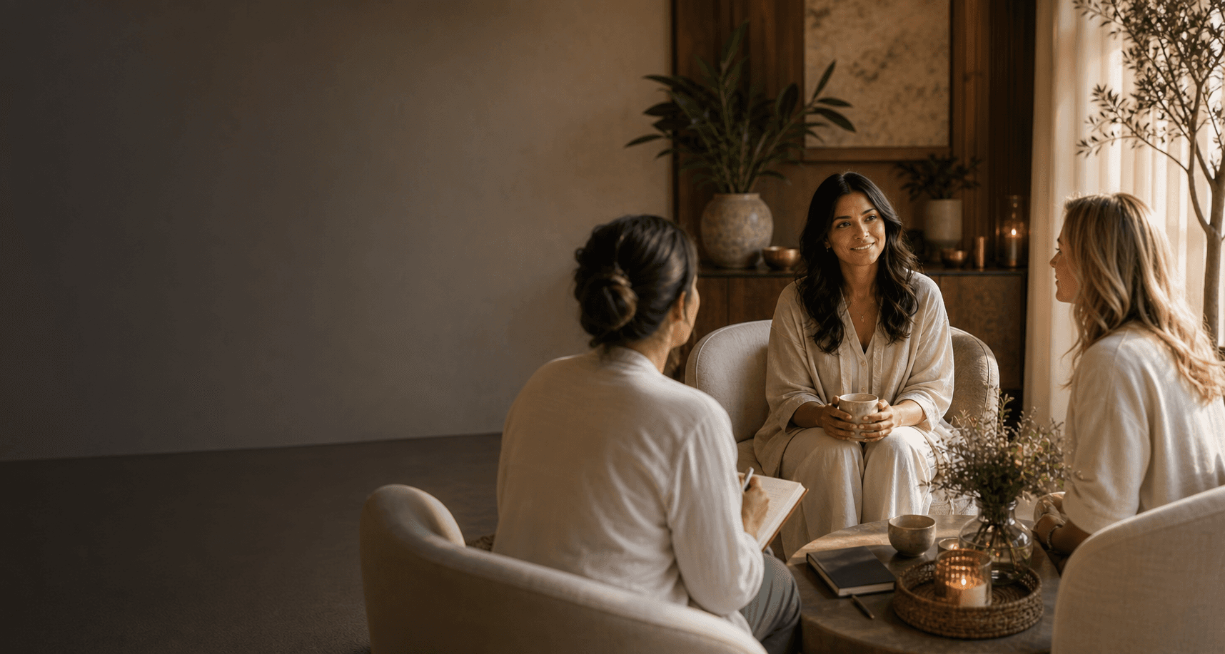 Heartfelt retreat conversation